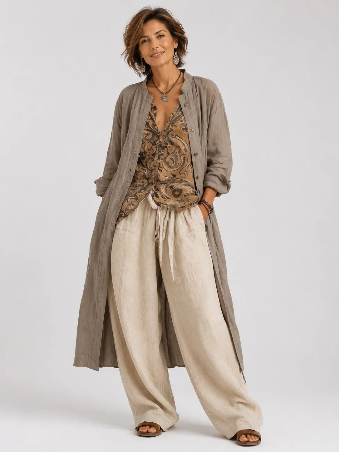 Práxedes · Conjunto Boho con Túnica Extendida - Raúl & Sara Madrid