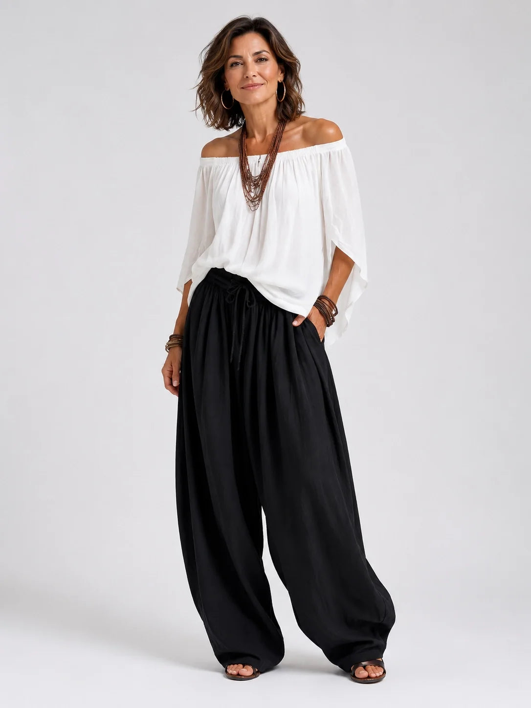 Isabela · Conjunto Boho de Hombros al Descubierto - Raúl & Sara Madrid