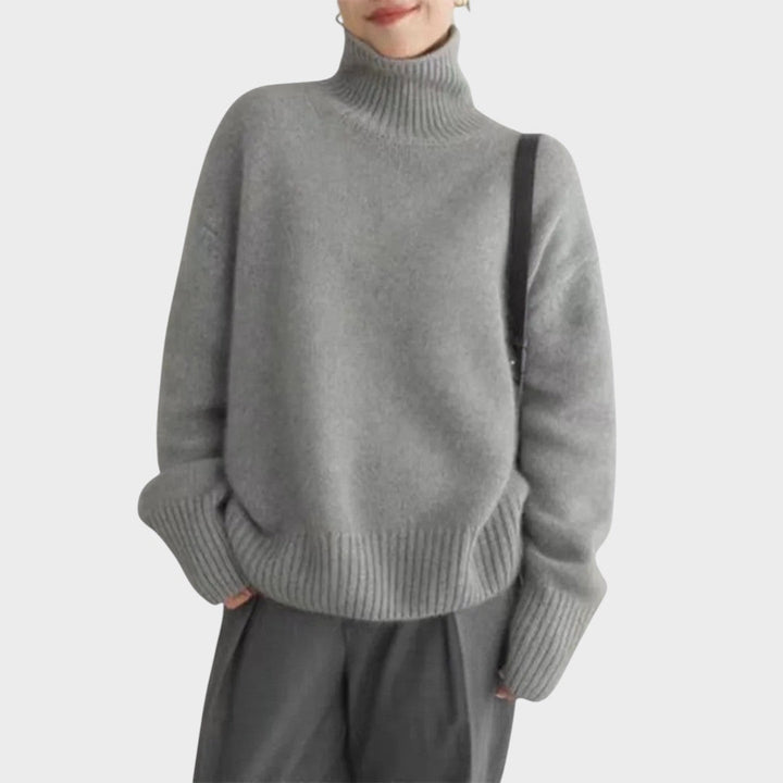 Isabella | High Neck Cashmere Sweater