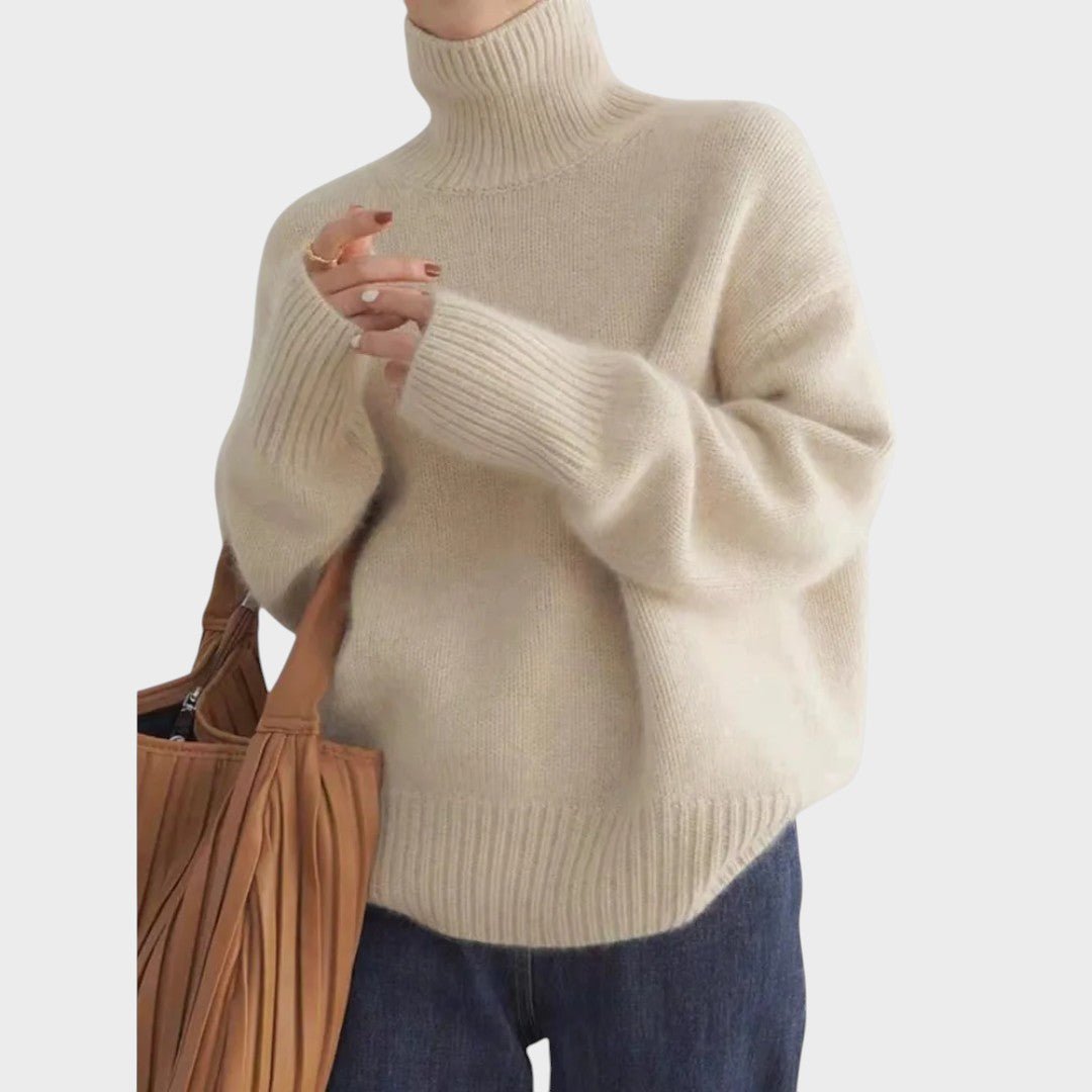 Isabella | High Neck Cashmere Sweater