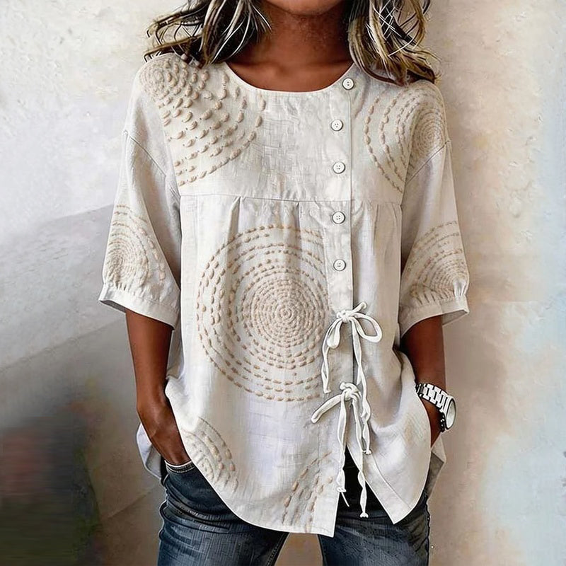 Remedios · Blusa Vintage con Detalles de Cordones y Diseño Artesanal - Raúl & Sara Madrid