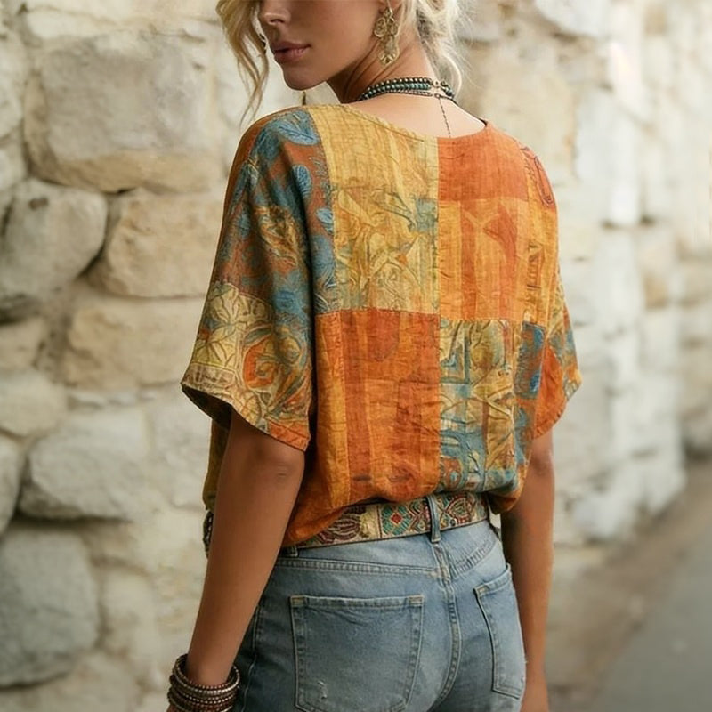 Adriana · Blusa Vintage con Diseño de Libélulas - Raúl & Sara Madrid