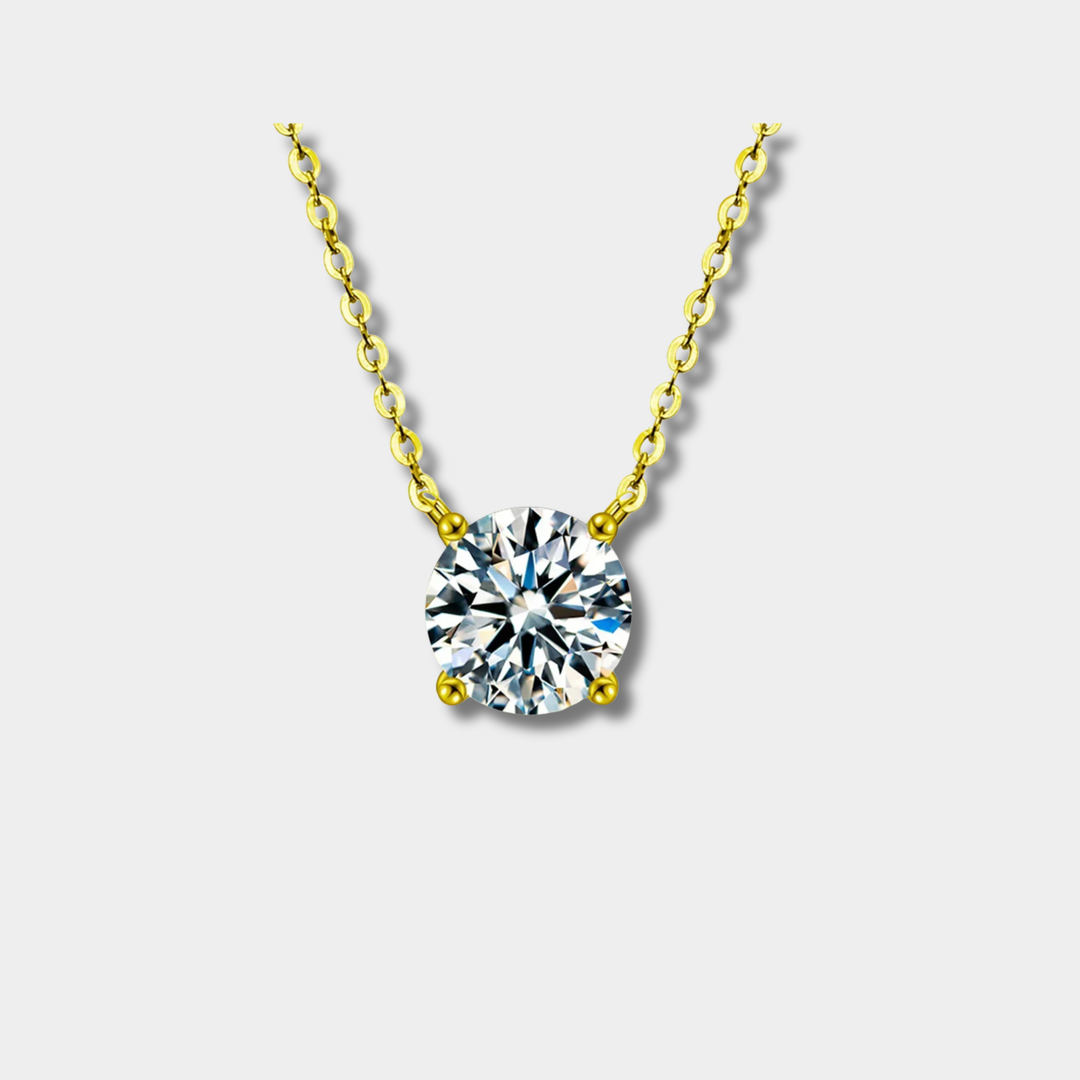 Rafaela – Collana in argento placcato oro 18K con zirconi