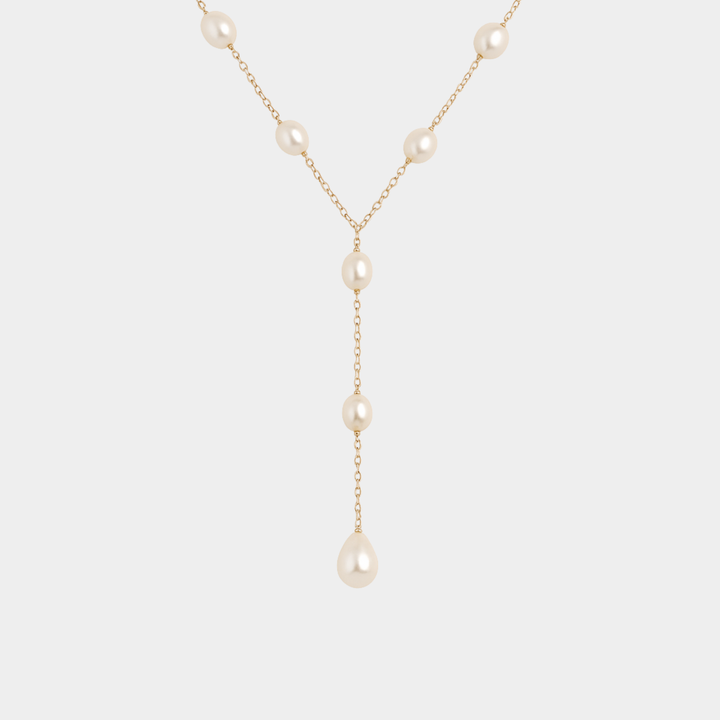 Annika – Collier Vintage con Perlas Suspendidas