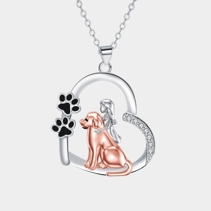 Collar con diseño de corazón para perros y niñas