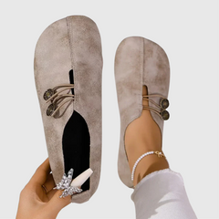 Lydia · Zapatillas ortopédicas de ante suave para dama - Raúl & Sara Madrid