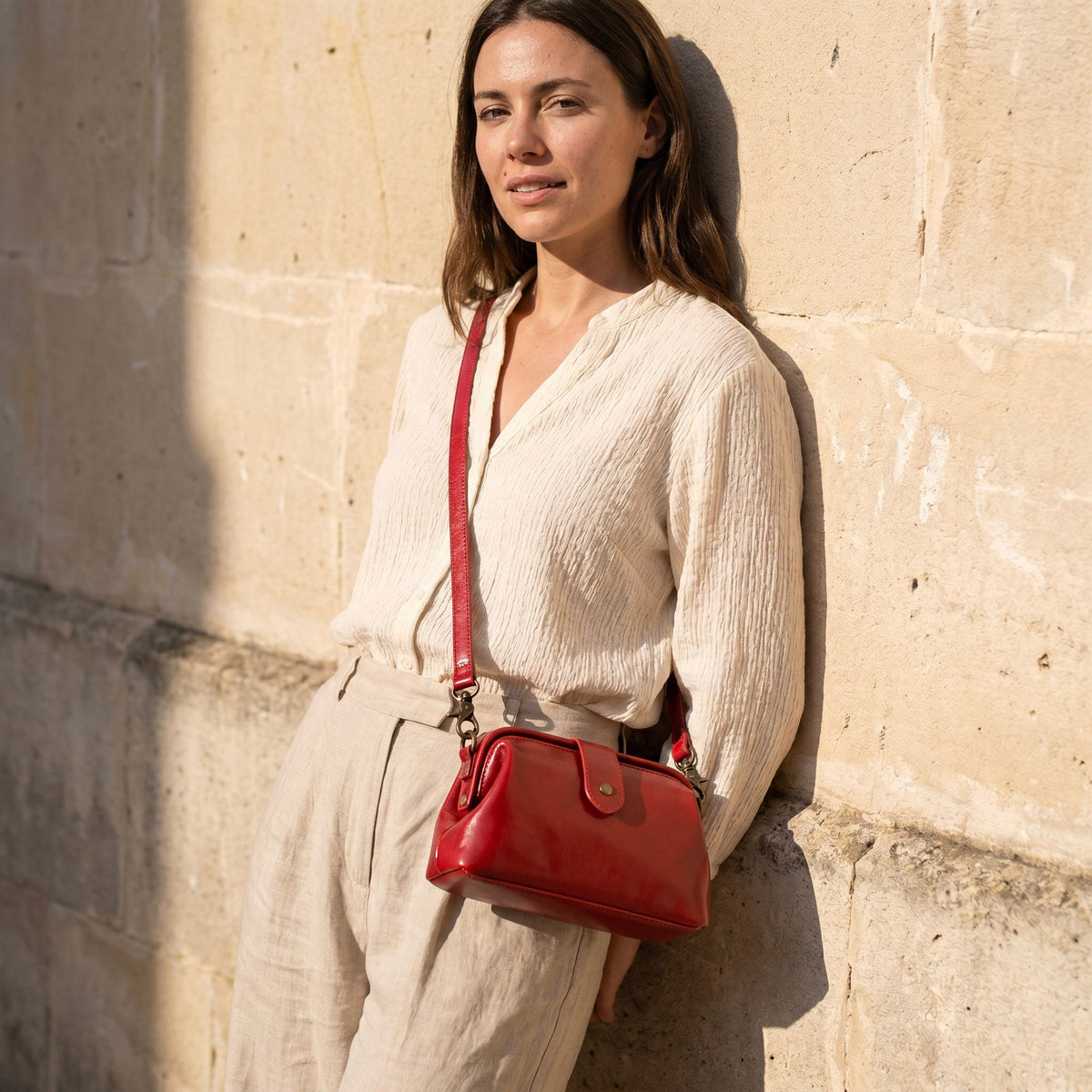 Bolso arion vintage - rojo - Raúl & Sara Madrid