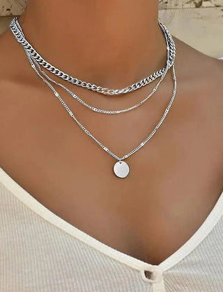 Collar Doble Baño en Oro y Plata - Raúl & Sara Madrid