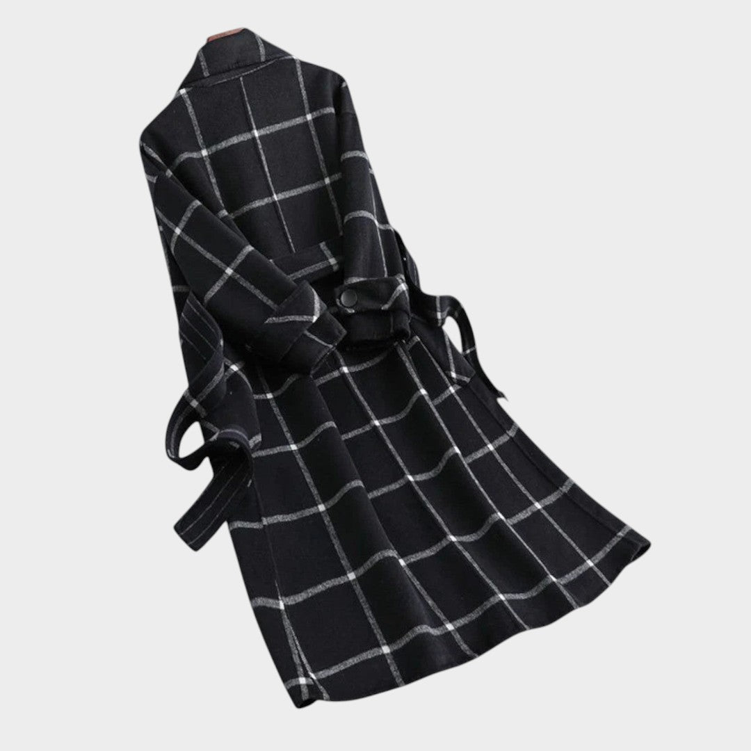 Adriana™ | Abrigo Clásico de Invierno con Diseño de Cuadros