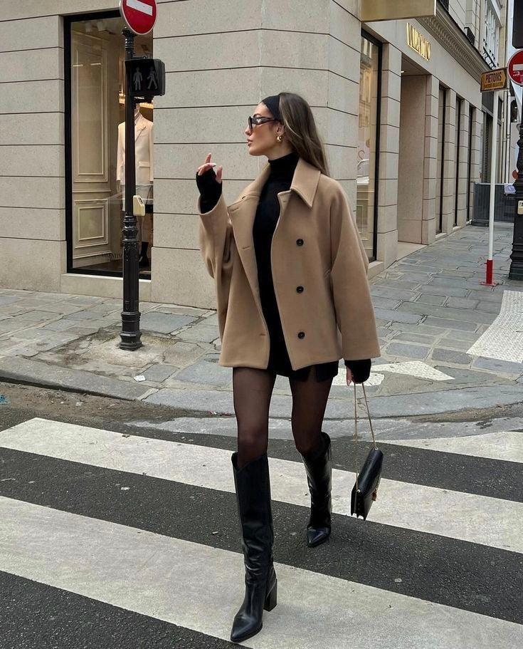 Lainey · Abrigo oversize de lana