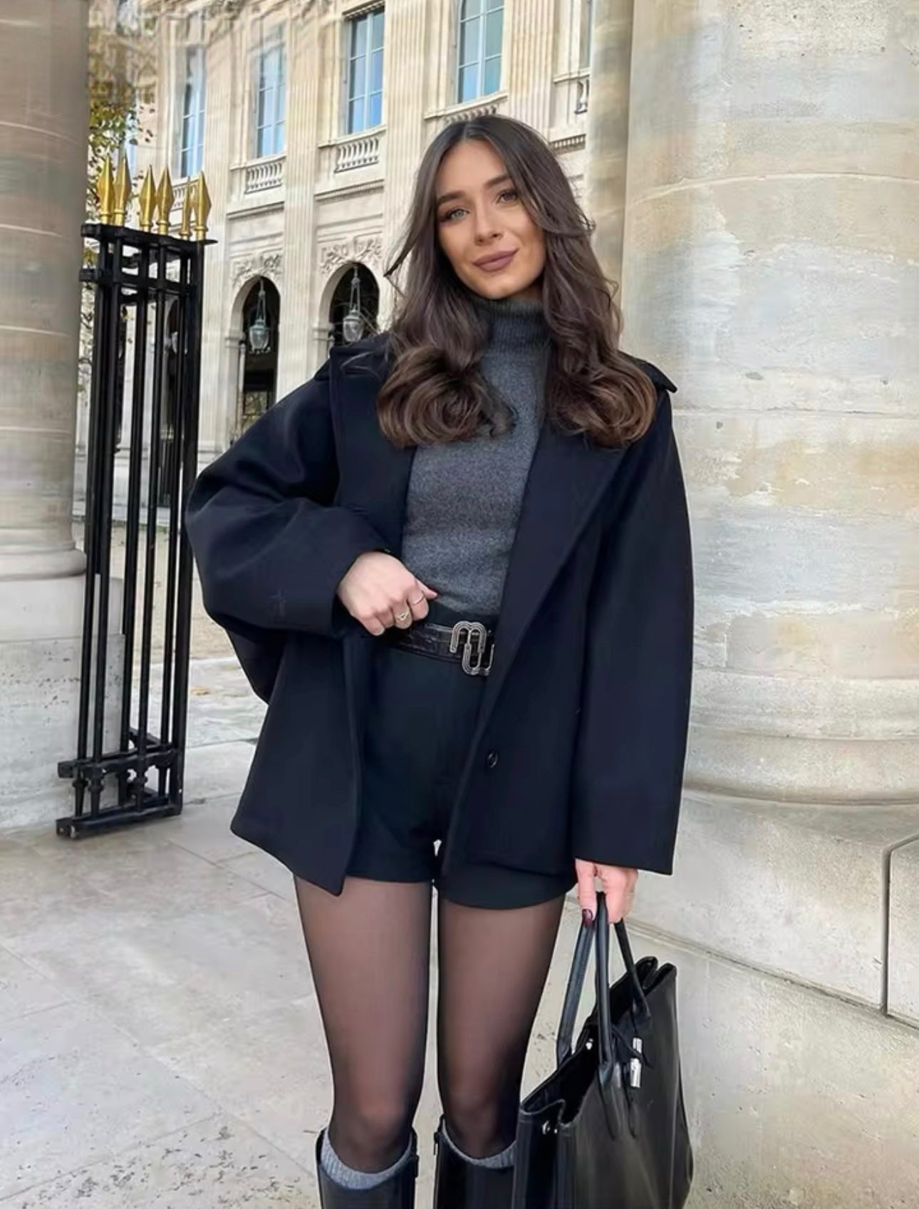 Lainey · Abrigo oversize de lana
