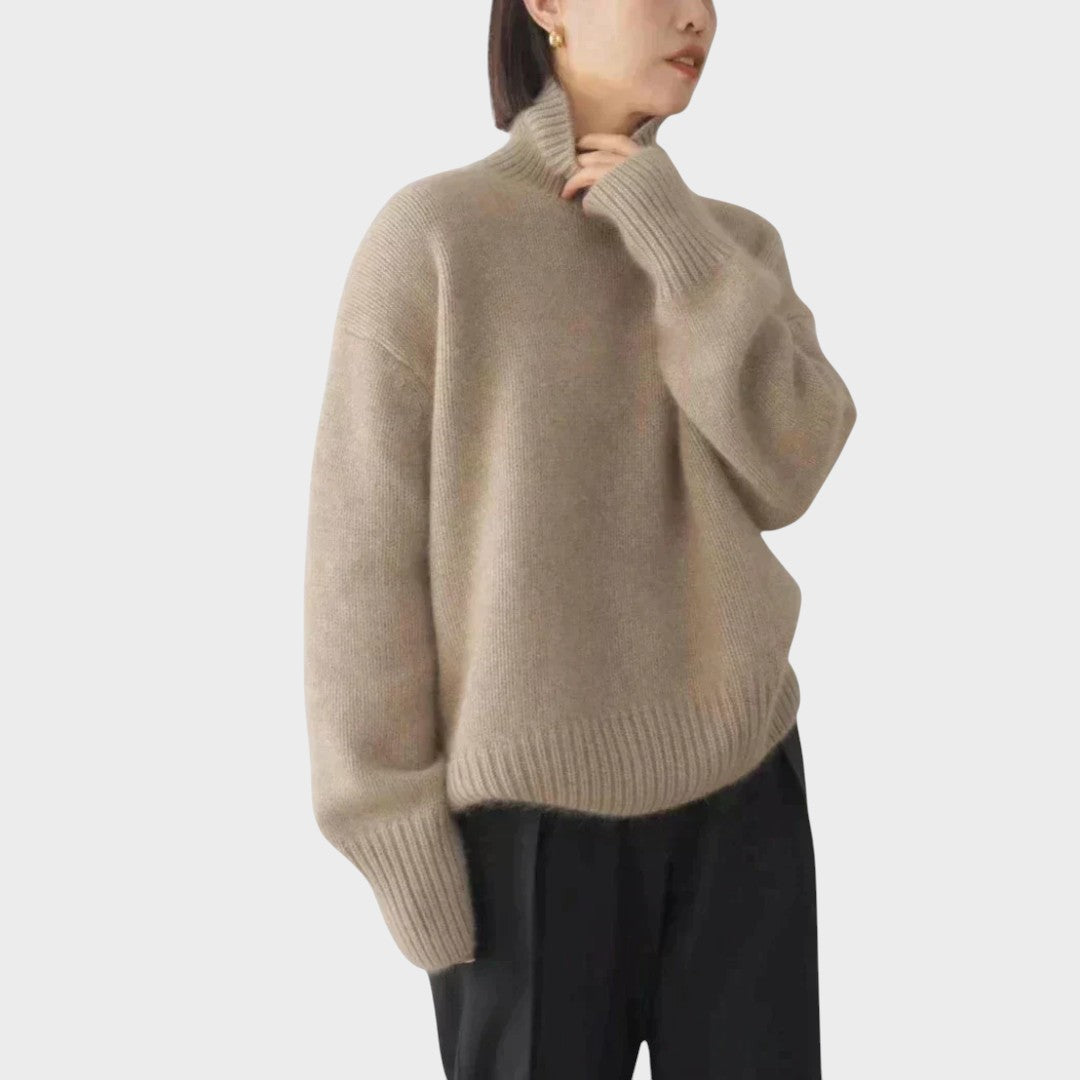 Isabella | High Neck Cashmere Sweater