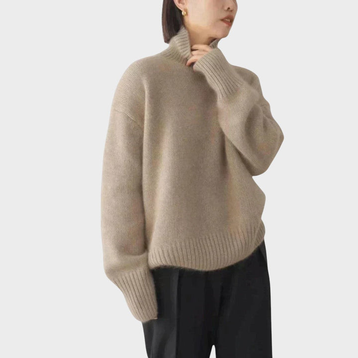 Isabella | High Neck Cashmere Sweater