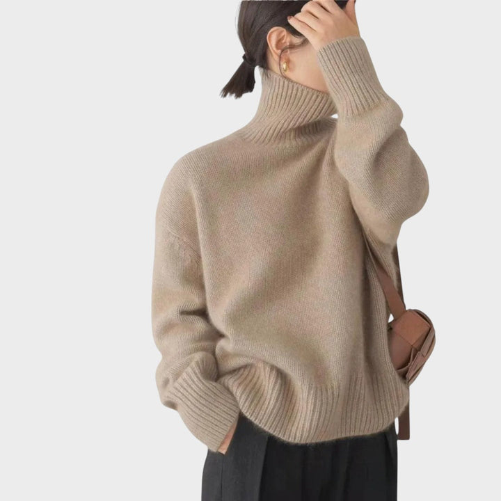 Isabella | High Neck Cashmere Sweater