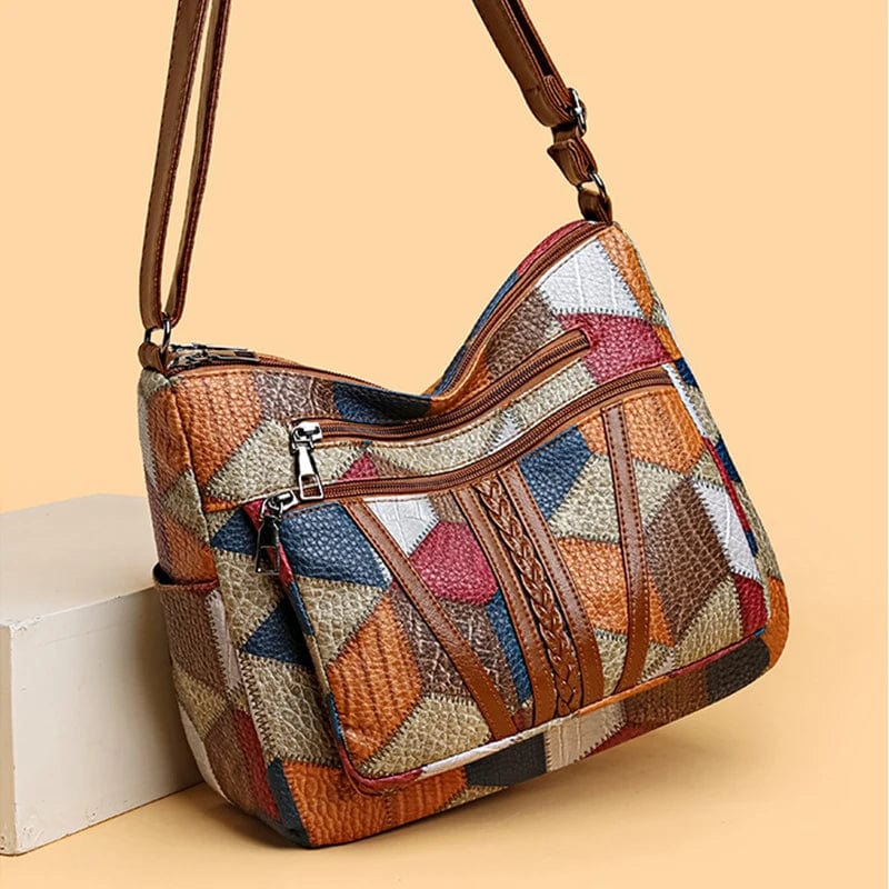 Marysol · Bolso de piel patchwork