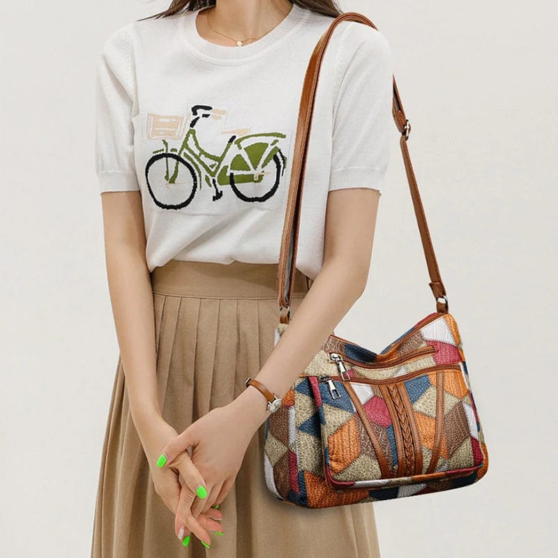 Marysol · Bolso de piel patchwork