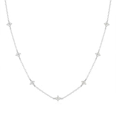 Cadena de plata delicada con colgante vertical - Raúl & Sara Madrid