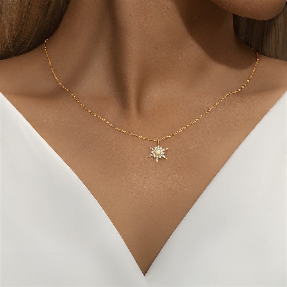 Amélie – Collar de plata delicado con colgante circular
