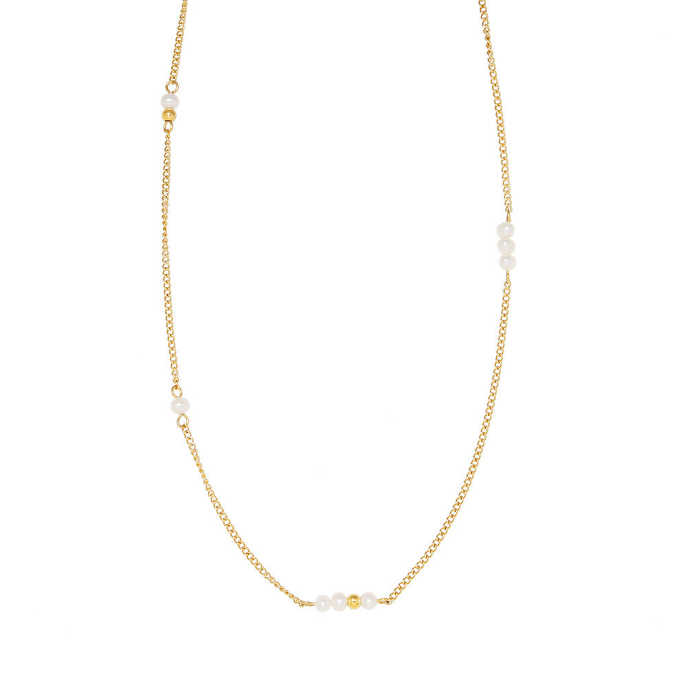 Collar delgado dorado en estilo clásico - Raúl & Sara Madrid