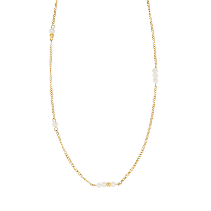Rosa - Collar Delgado Dorado en Estilo Clásico