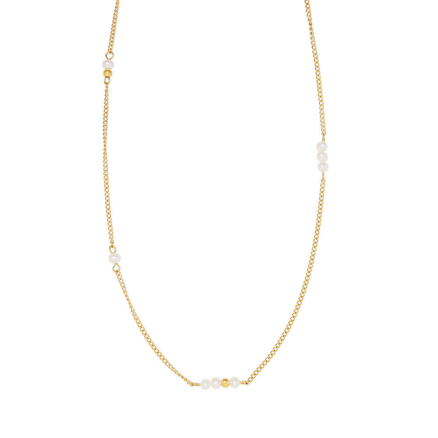 Collar delgado dorado en estilo clásico - Raúl & Sara Madrid