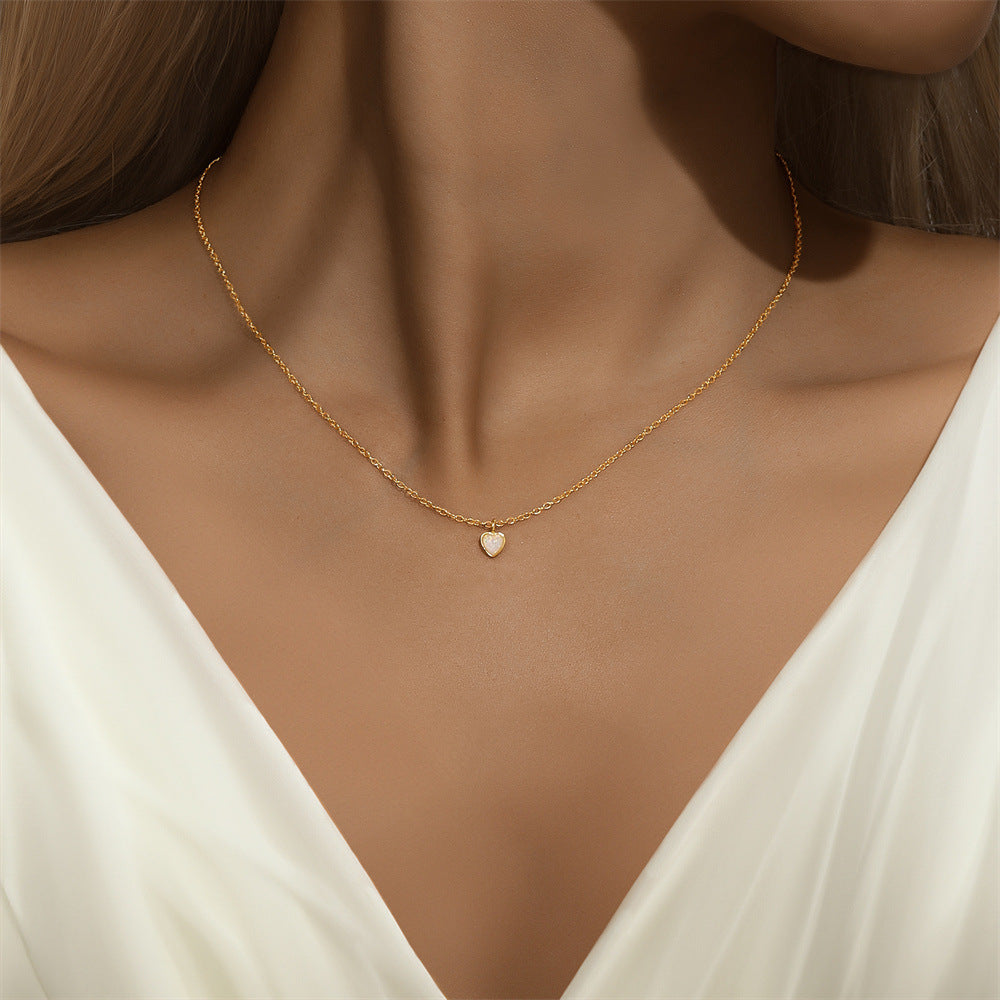 Collar de plata delicado con mini corazón - Raúl & Sara Madrid