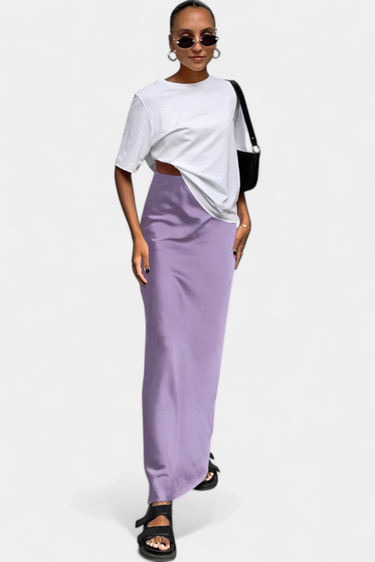 Falda Maxi Utility Fable con Diseño Liso y Acabado Elegante