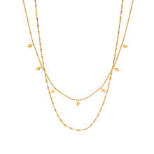 Helena – Delicate Gold Necklace with Geometric Pendant.