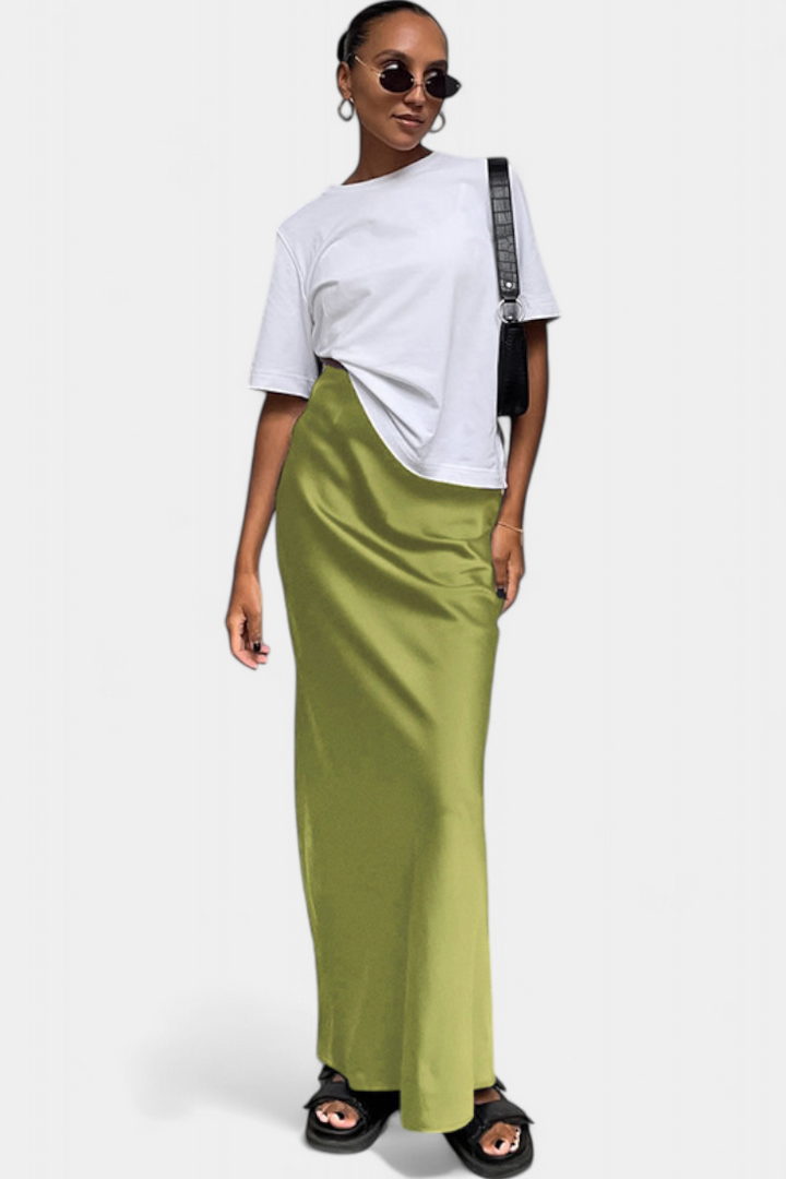Falda Maxi Utility Fable con Diseño Liso y Acabado Elegante