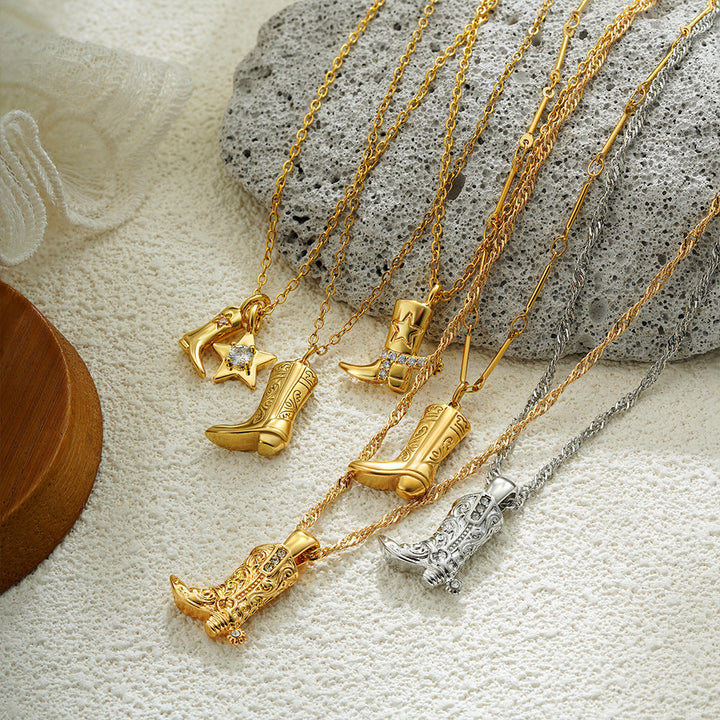 Johana – Collar Elegante con Colgantes Dorados