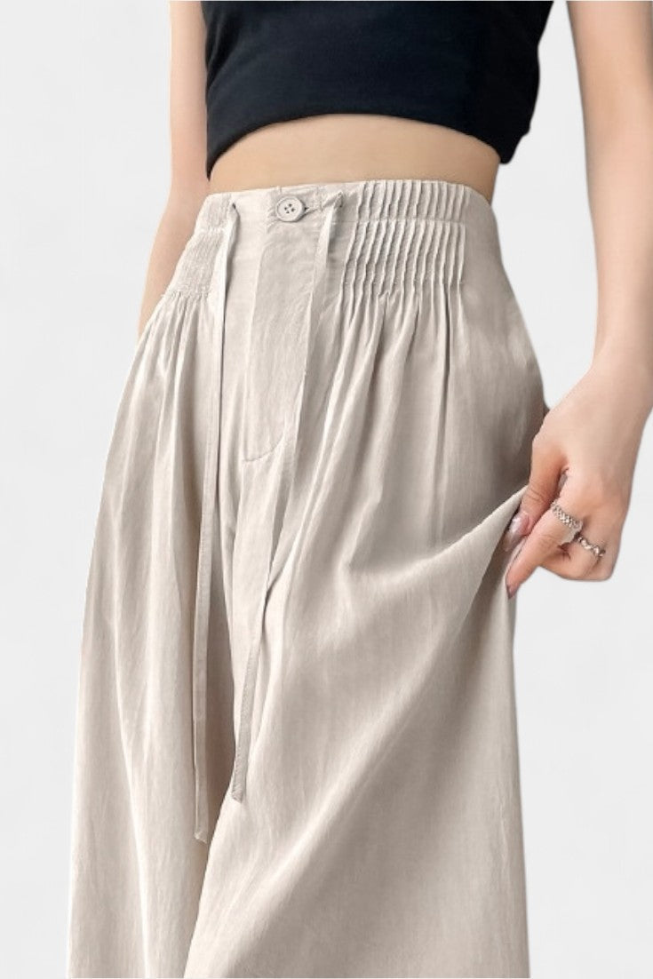 Ilyana Pantalones de Cintura Alta con Pierna Ancha - Raúl & Sara Madrid