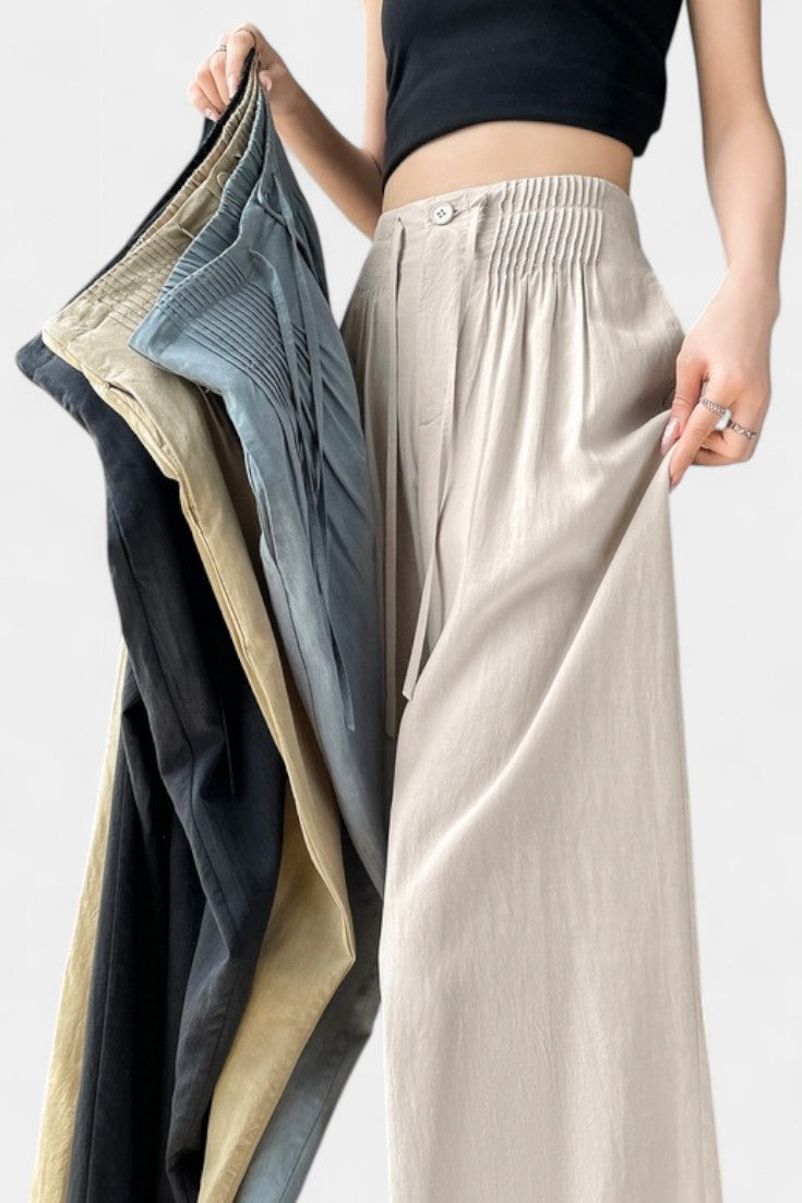 Ilyana Pantalones de Cintura Alta con Pierna Ancha - Raúl & Sara Madrid