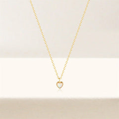 Collar de plata delicado con mini corazón - Raúl & Sara Madrid
