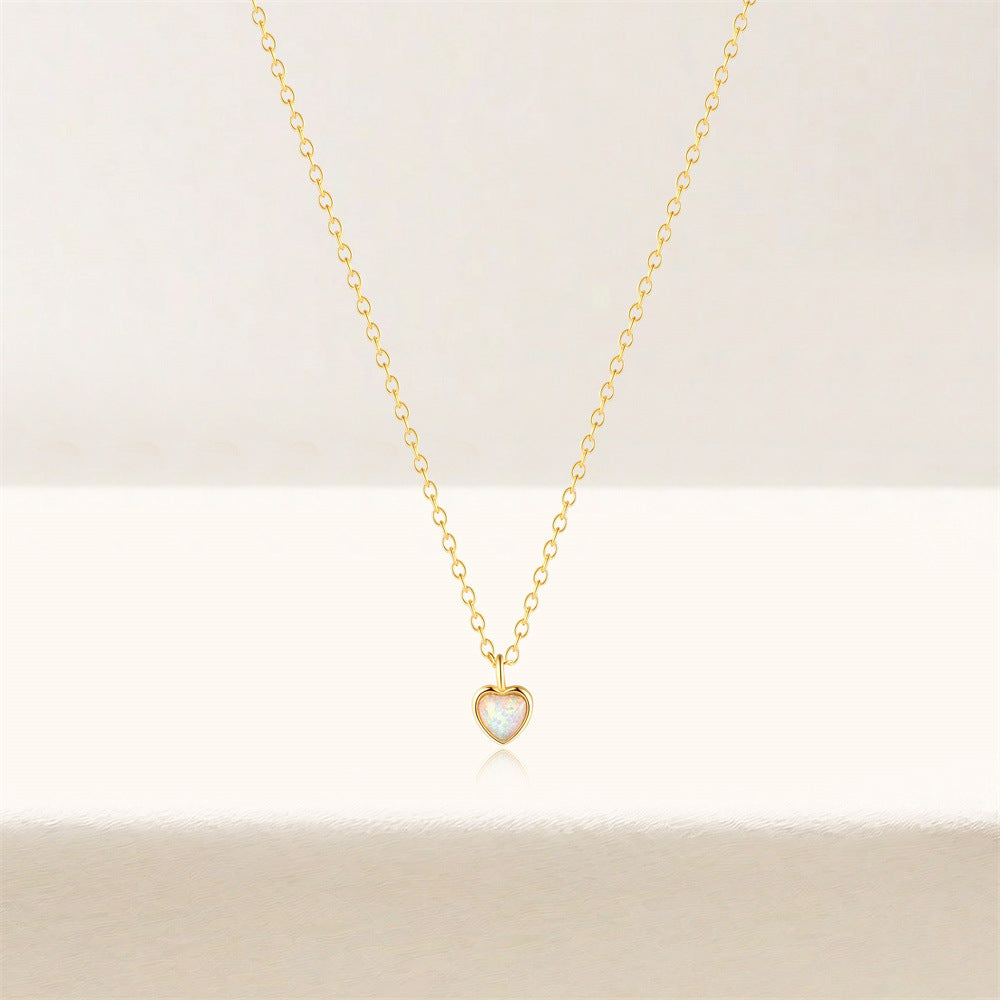 Collar de plata delicado con mini corazón - Raúl & Sara Madrid