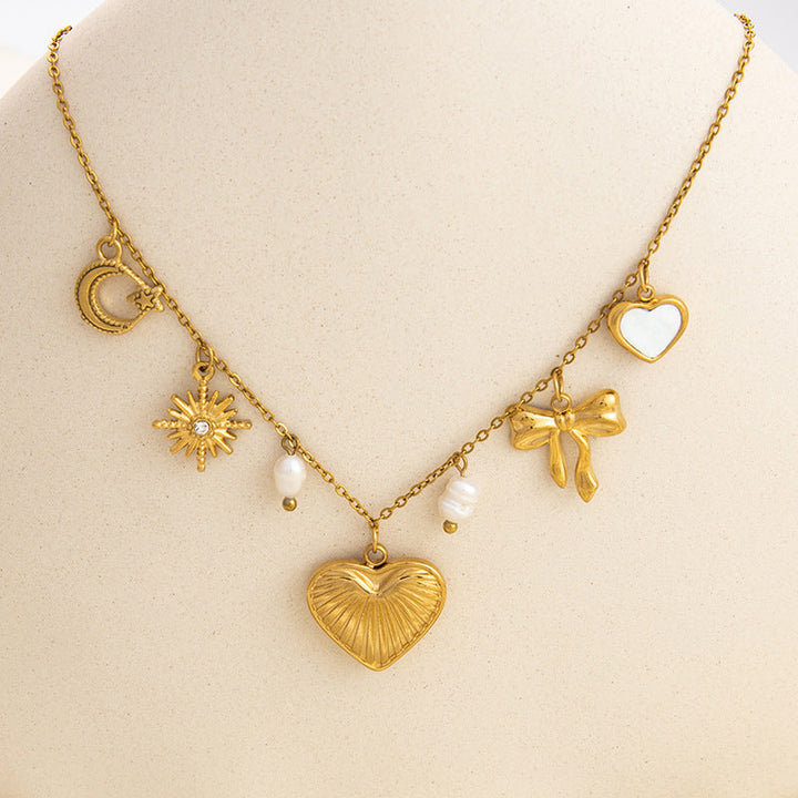 Emilie – Delicate Gold Collar with Tiny Charms