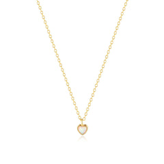 Collar de plata delicado con mini corazón - Raúl & Sara Madrid
