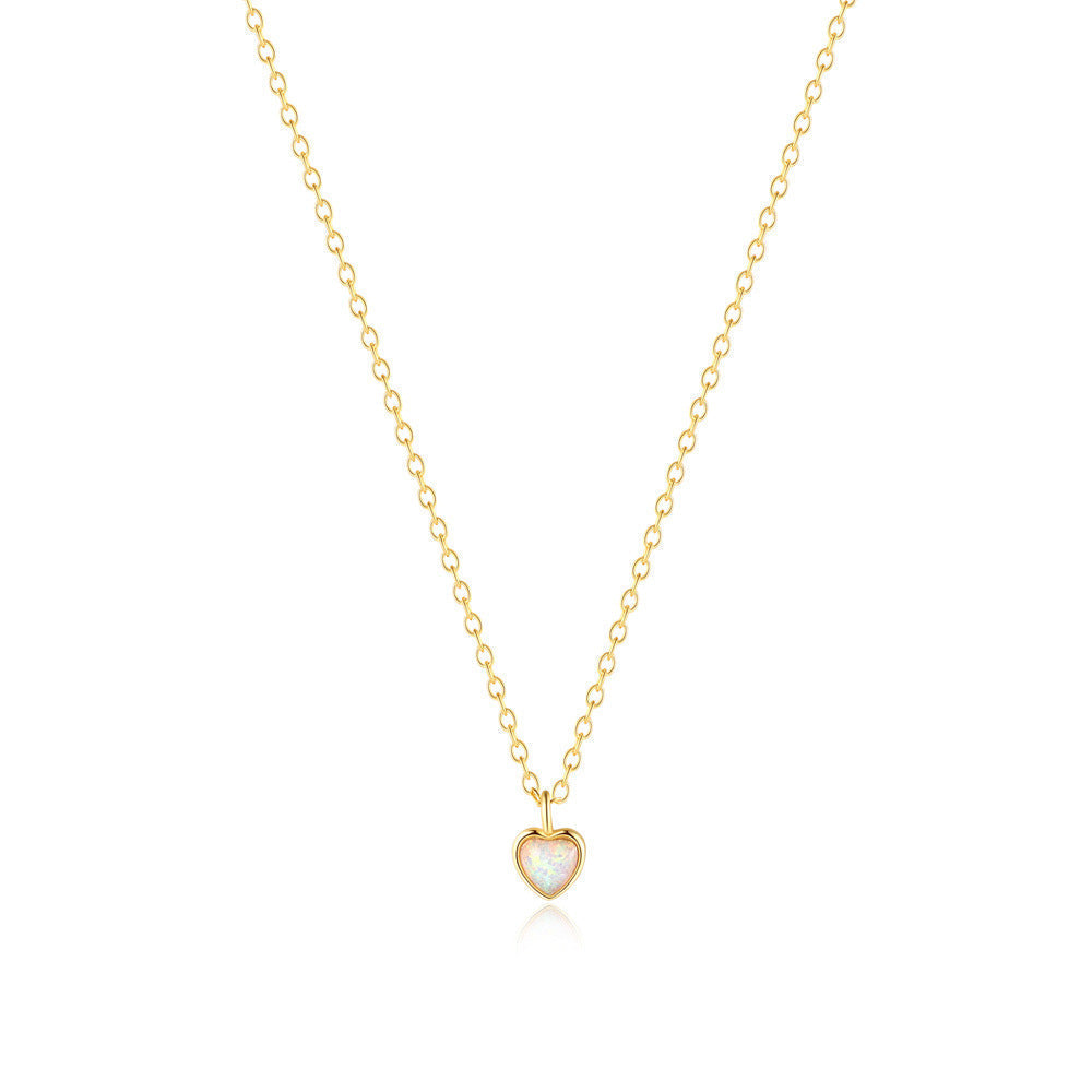Collar de plata delicado con mini corazón - Raúl & Sara Madrid