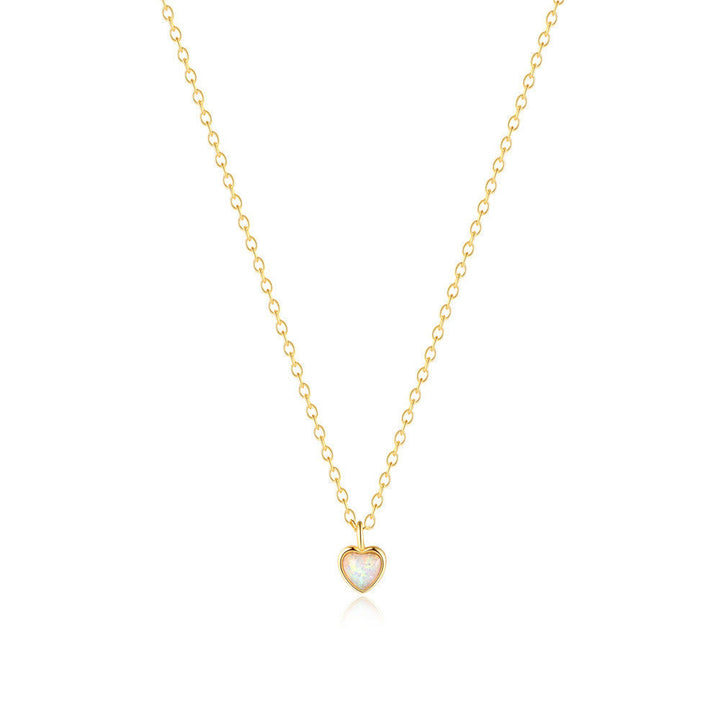 Helena – Delicate Silver Necklace with Tiny Heart