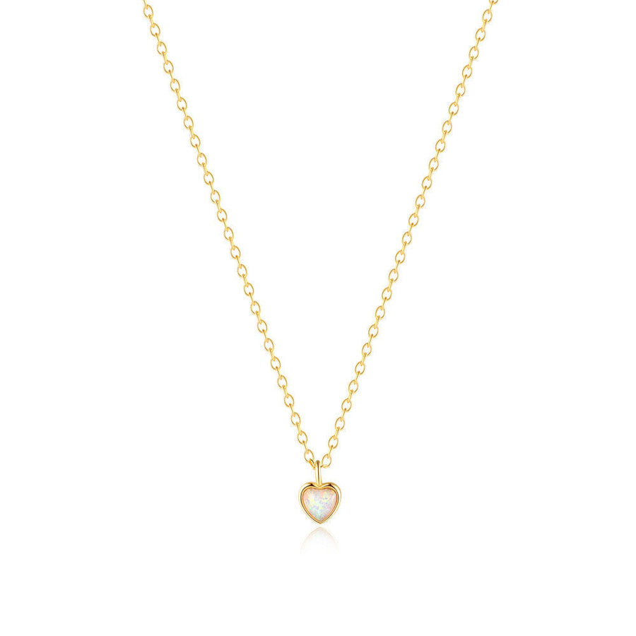 Collar de plata delicado con mini corazón - Raúl & Sara Madrid