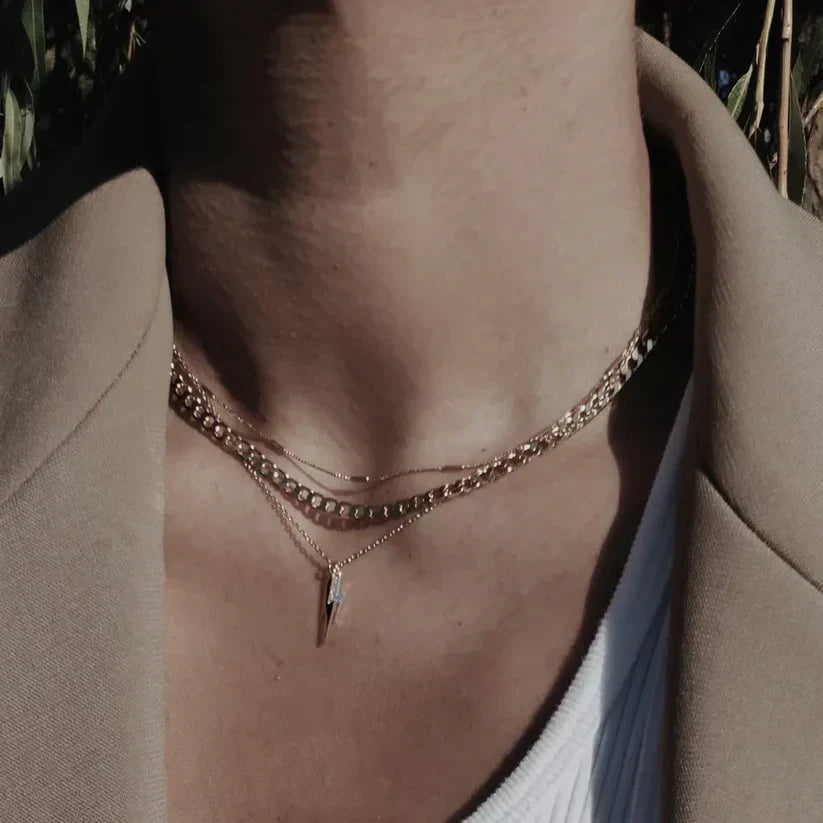 Collar de eslabones lisos