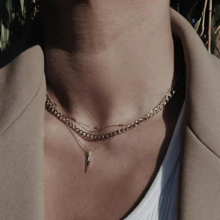 Collar de eslabones lisos