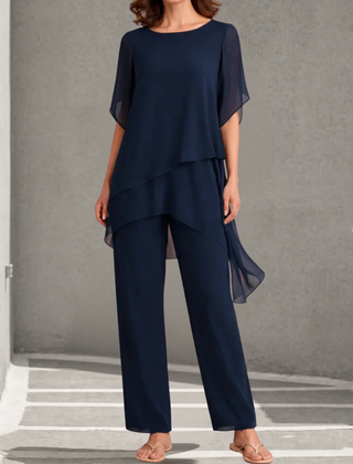 Aurora · Conjunto de Pantalones Palazzo de Gasa - Raúl & Sara Madrid