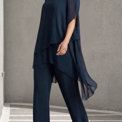 Aurora · Conjunto de Pantalones Palazzo de Gasa - Raúl & Sara Madrid