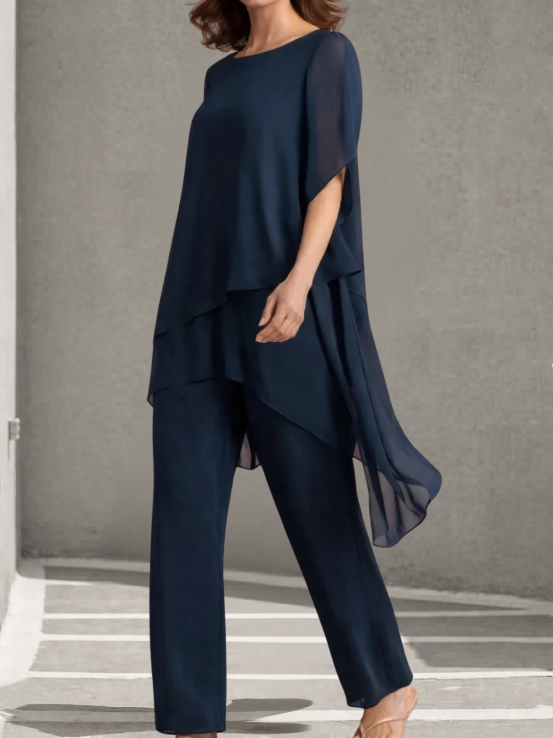 Aurora™ | Conjunto de Pantalones Palazzo de Gasa