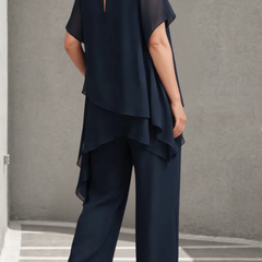 Aurora · Conjunto de Pantalones Palazzo de Gasa - Raúl & Sara Madrid