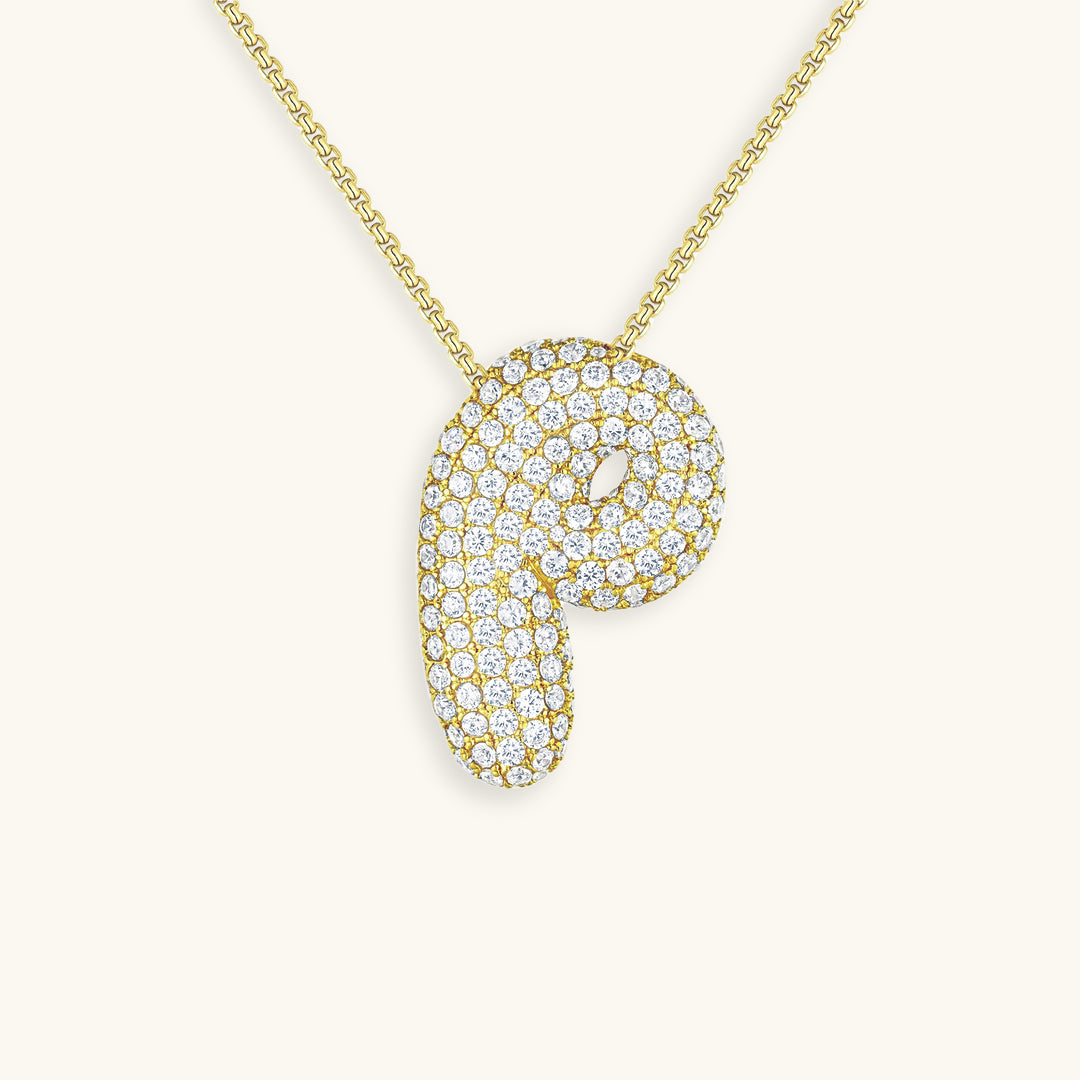 Melanie – Doble corazón en collar dorado