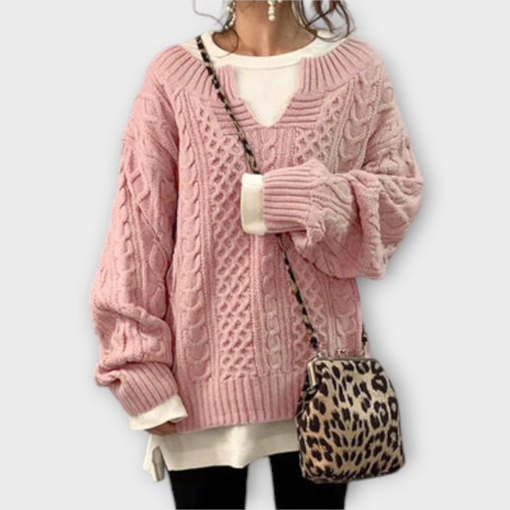 Lili - Oversized Cable-Knit Sweater