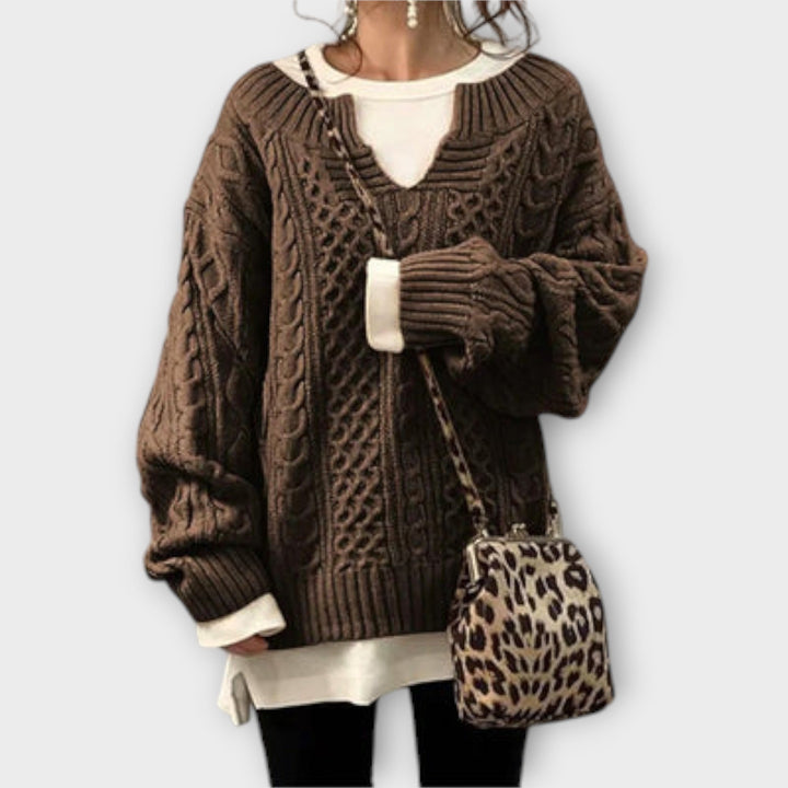 Lili - Oversized Cable-Knit Sweater