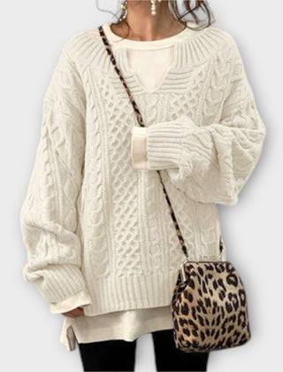 Lili · Jersey Oversize de Punto Trenzado - Raúl & Sara Madrid