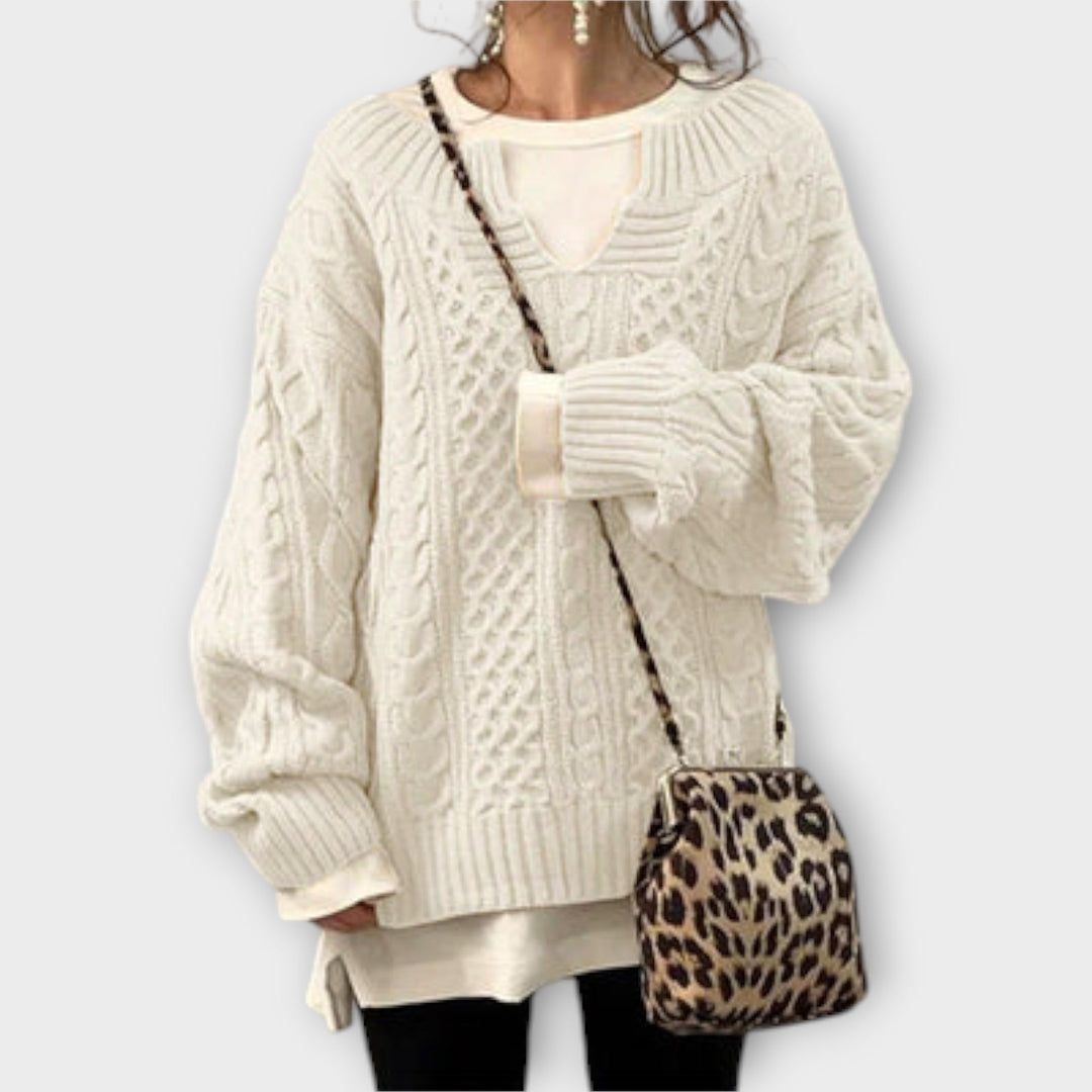 Lili - Oversized Cable-Knit Sweater